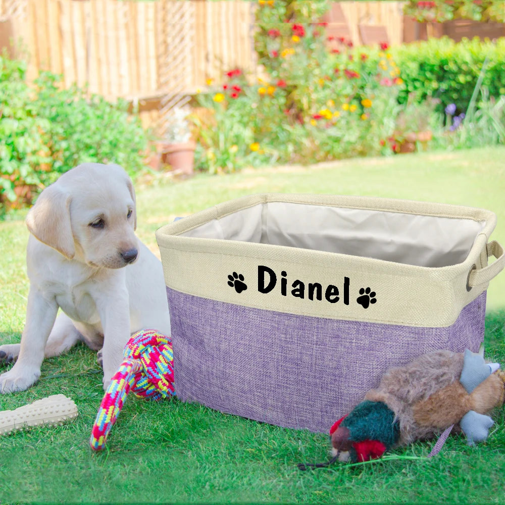 Personalized Pet Toys Basket