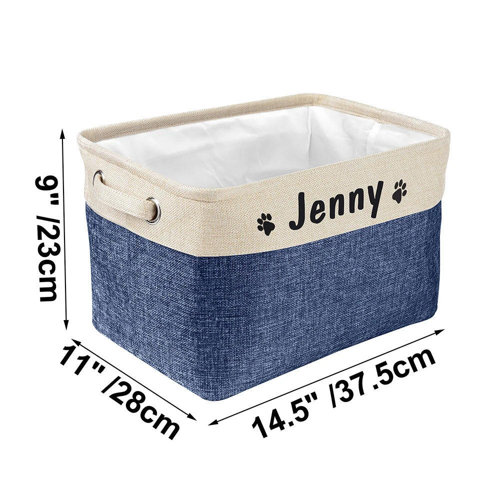 Personalized Pet Toys Basket