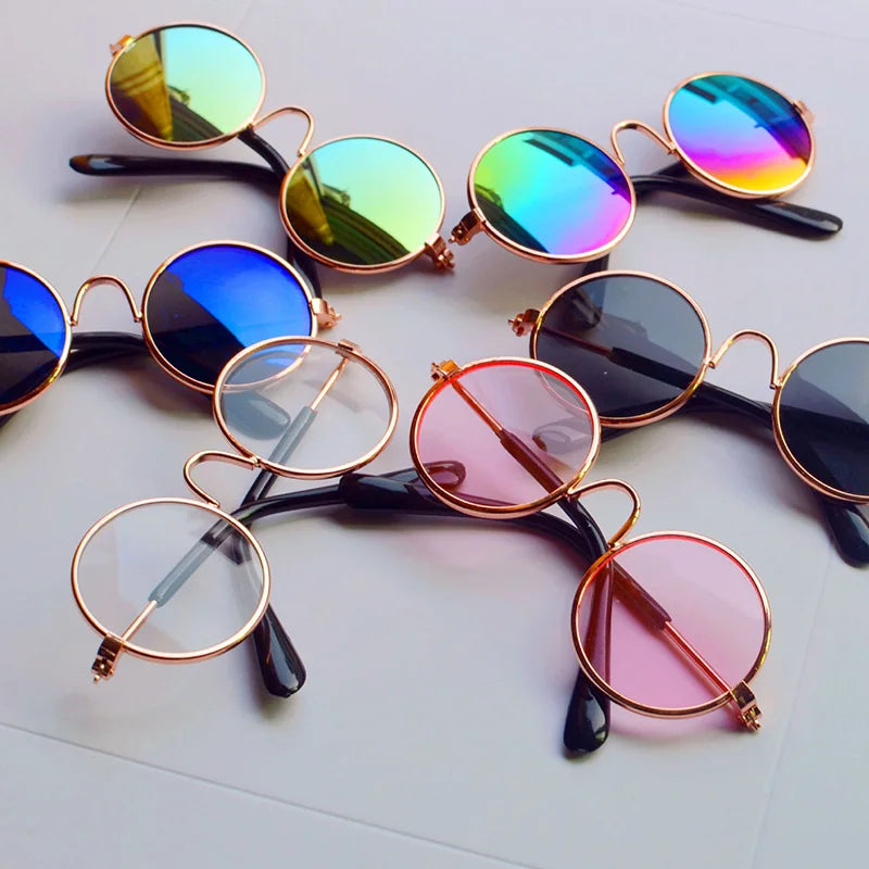 Lovely Vintage Round Pet Sunglasses