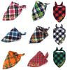 Personalized Red Black Plaid Pet Bandana