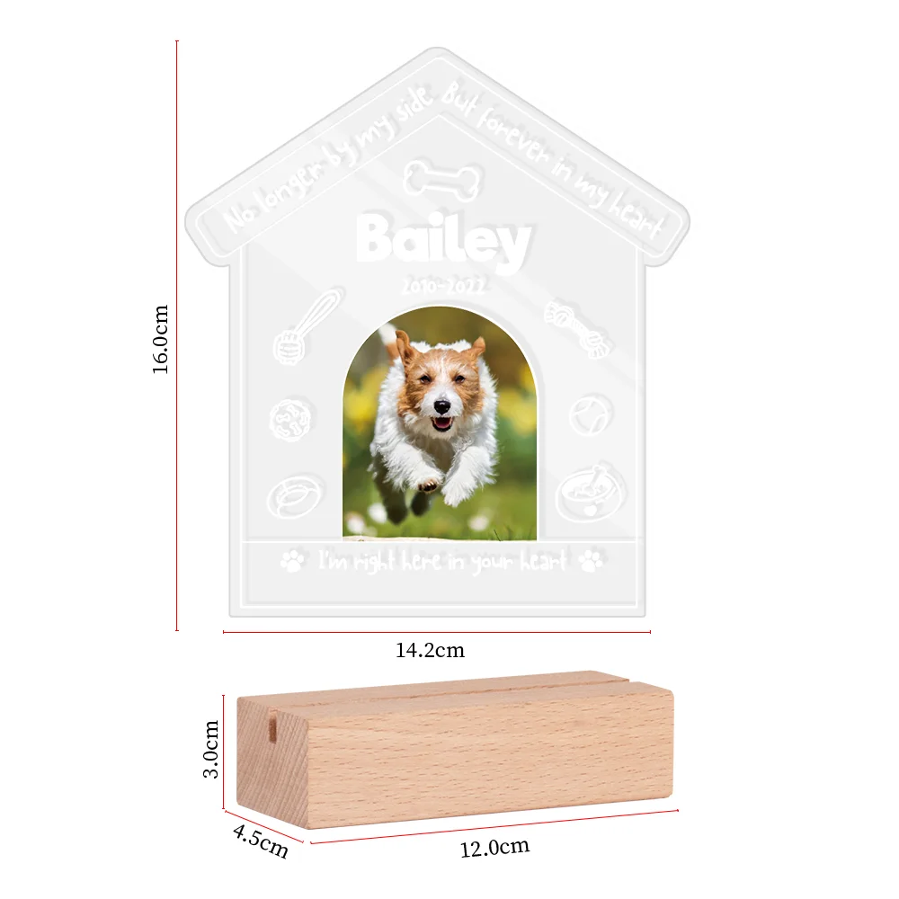 Personalized Pet Memorial Photo Plaque